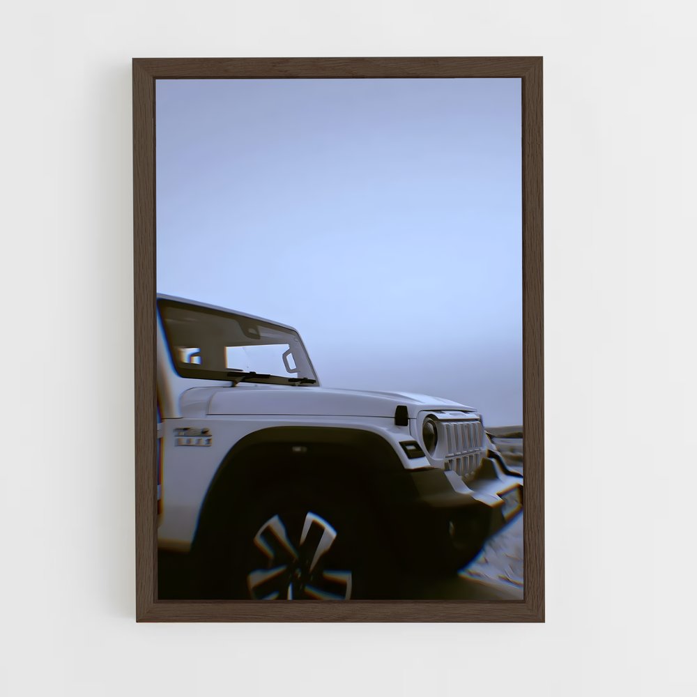 Poster Jeep à la Plage – affiche Mahindra (vue 5)